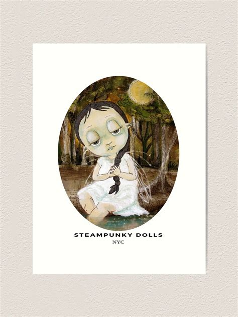 Maya Moon Fairy Art Print By Steampunkydolls Redbubble