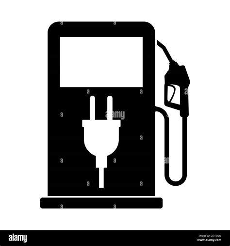 Gas station icon, nozzle isolated logo vector, pump gasoline design ...