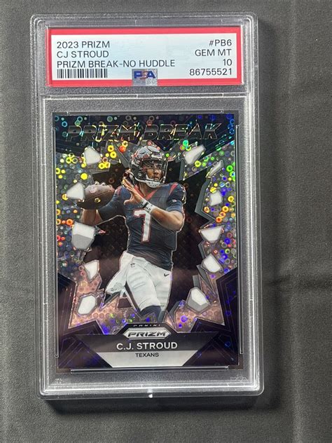 Cj Stroud Prizm Pb Prizm Break No Huddle Psa Price Guide