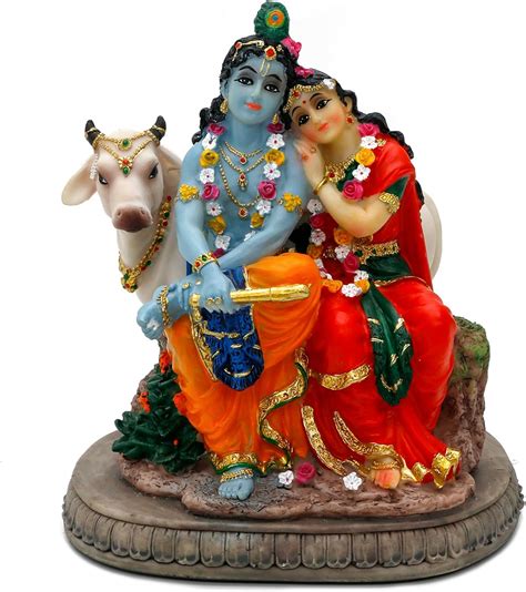 Hindu God Radha Krishna Statue 6 6 H Indian Idol Radha Krishna