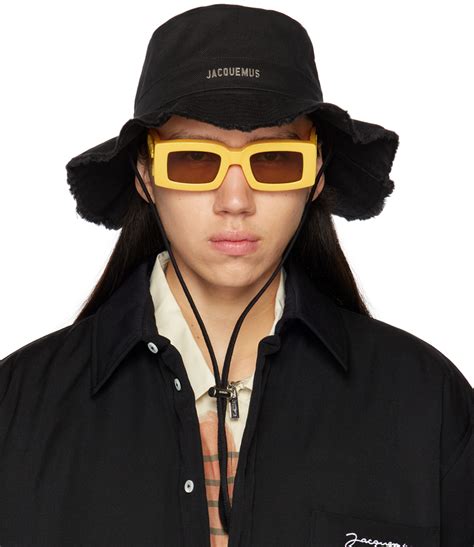 Jacquemus Black Le Bob Artichaut Bucket Hat Ssense