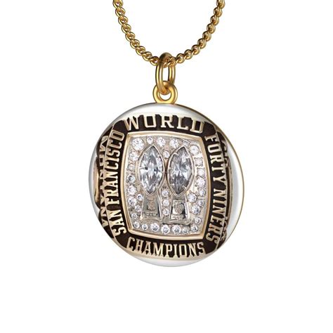 1984 San Francisco 49ers Super Bowl Ring, Super Bowl Ring 49ers Pendant ...