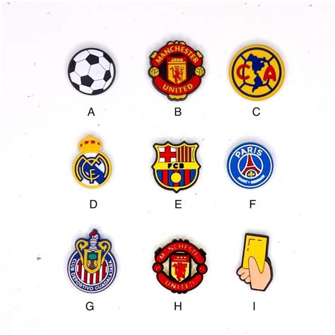 Soccer Teams Crocs Charms Sports Shoe Charms Fútbol Etsy