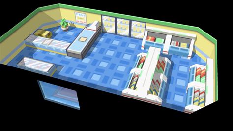 Kanto Pokemon Mart From Firered And Leafgreen 3d Warehouse