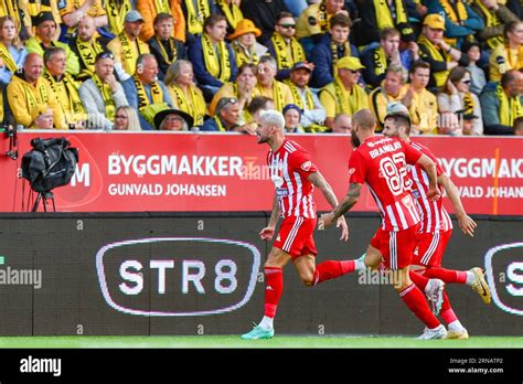 Bodø 20230831 Sepsis Roland Varga celebrates after he equalized at 2 2