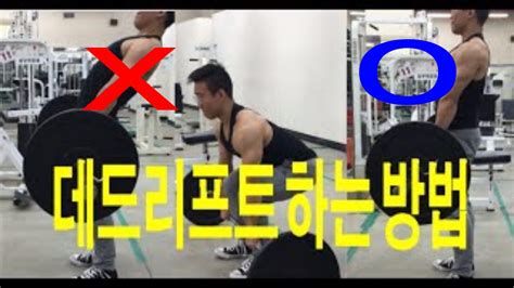 데드리프트 자세 데드리프트 하는법how To Deadlift Youtube