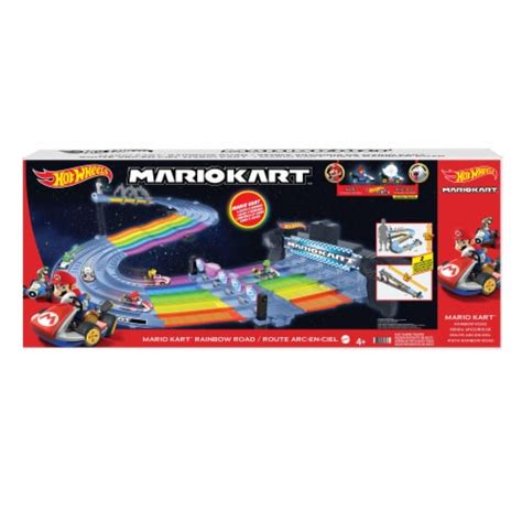 Mattel Hot Wheels Mario Kart Rainbow Road Track Set 1 Ct Smiths Food And Drug
