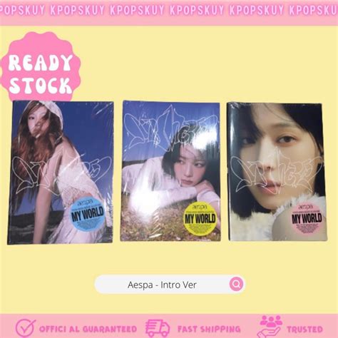 Jual Aespa My World Intro Ver Album Photobook Shopee Indonesia