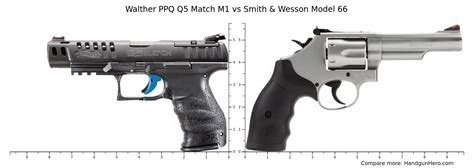 Walther PPQ Q5 Match M1 Vs Smith Wesson Model 66 Size Comparison