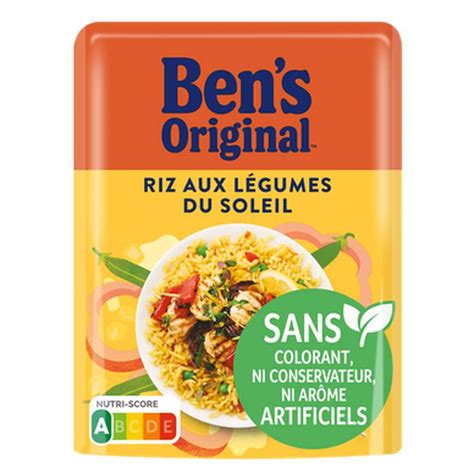 Riz micro ondable aux légumes du soleil 2 min Ben s Original 220 g