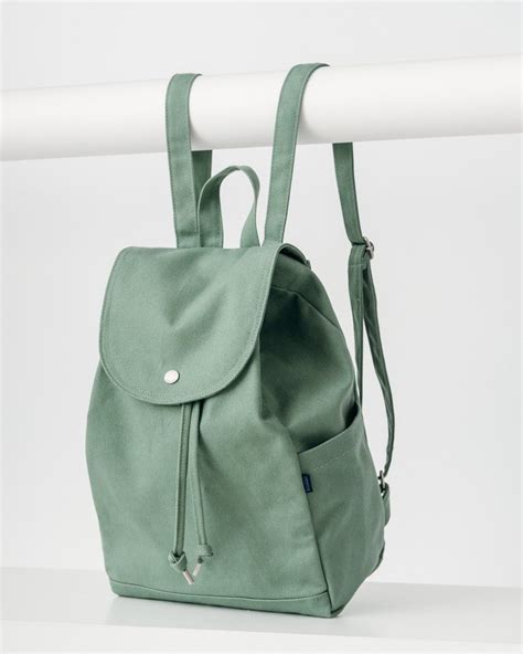 Drawstring Backpack Olive Mochilas Quadradas Bolsas Femininas