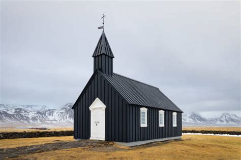 480 Black Church In Budir Iceland Stock Photos Pictures And Royalty