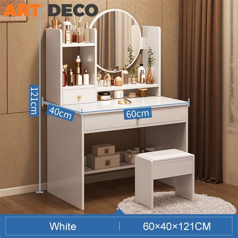 Makeup Table Meja Makeup Dressing Table With Led Mirror Meja Solek