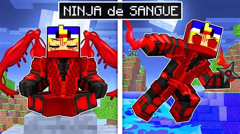 PAULINHU Treinou E Virou Um NINJA De SANGUE No Minecraft YouTube