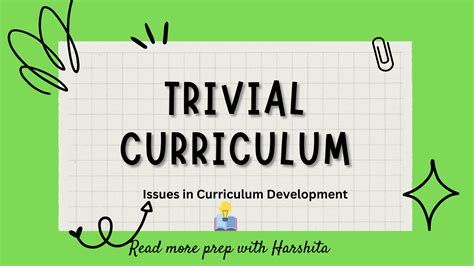 Trivial curriculum - Prep With Harshita 