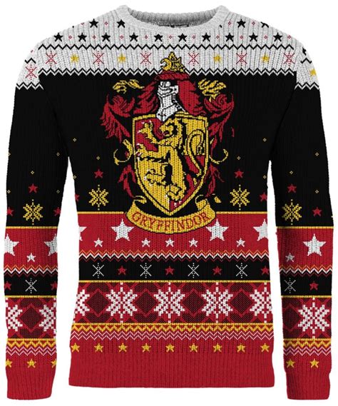 Harry Potter Gryffindor Knitted Christmas Sweater Ugly Harry Potter