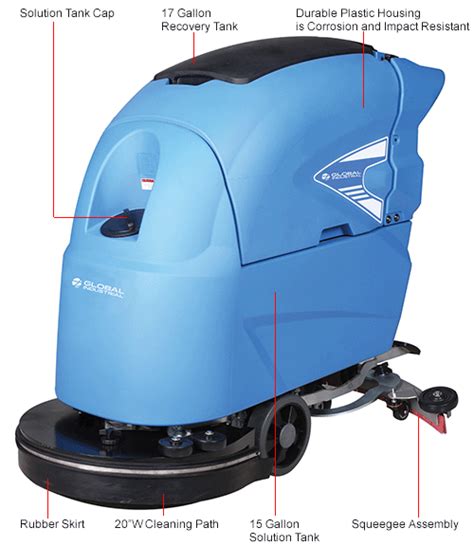 Floor Care Machines & Vacuums | Scrubbers | Global Industrial™ Auto ...