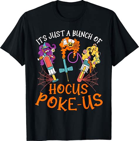 Hot Trending Kiraa Tee With Hocus Poke Us Witch Nurse Medical Lab Tech Spooky Unisex S 5Xl T