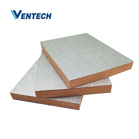 Pir Foam Pre Insulated Air Duct Panel With Aluminum Foil Air Duct