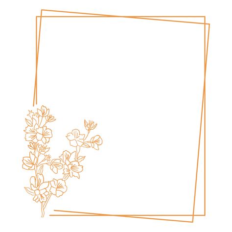Free Minimalist Floral Frame 11459215 PNG with Transparent Background
