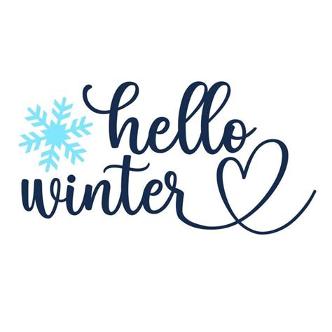 Hello Winter Svg Winter Door Sign Svg Christmas Svg Digit Inspire