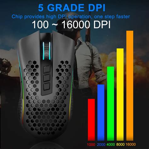 Redragon Storm Pro M Ks Rgb Usb G Wireless Gaming Mouse Dpi