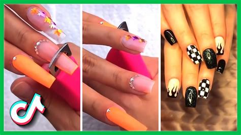 Nails Art Tutorial Tik Tok Compilation Best New Nail Videos January