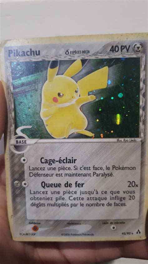 Carte Pokémon Pikachu Secrète Holo 93 92 Créateurs De Légendes