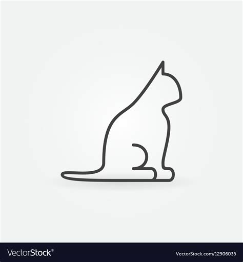 Cat line icon Royalty Free Vector Image - VectorStock