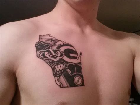 Check out my first tattoo! Showing my Wisconsin pride! : wisconsin