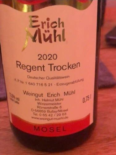 Erich M Hl Regent Trocken Vivino Us