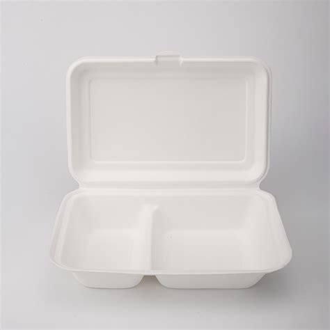 100 Compostable Clamshell Take Out Food Containers Eco Friendly