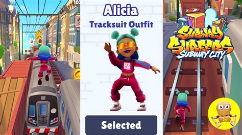 ซบเวย SUBWAY SURFERS 2022 SUBWAY CITY Alicia Tracksuit Outfit YouTube