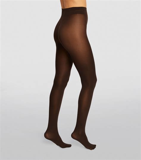 Womens Wolford Brown Velvet De Luxe 66 Comfort Tights Harrods UK