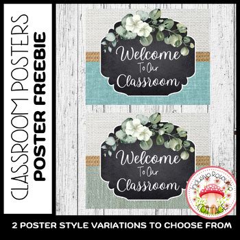 Classroom Posters - Welcome To Our Classroom Poster FREEBIE | TPT