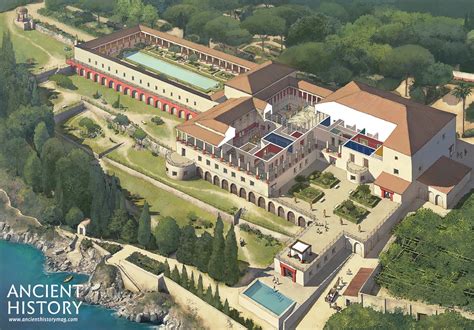 Reconstruction Of The Villa Dei Papyri Illustration World History