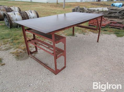 Shop Built Metal Work Bench BigIron Auctions