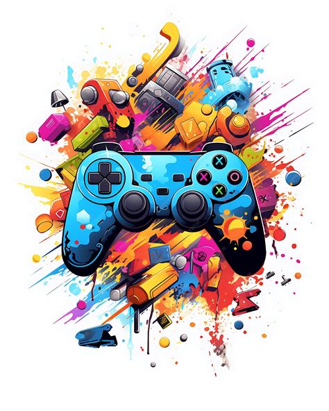 Premium Photo | Painting a Watercolor video game controller device Illustration White Background