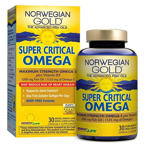 Renew Life Norwegian Gold Super Critical Omega™ Omega 3 Supplement