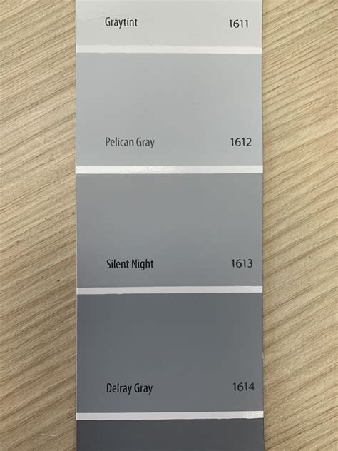 Gray Tint Benjamin Moore Color Chart - Paint Color Ideas