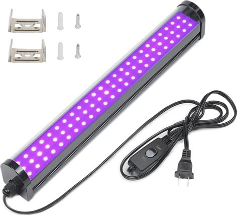 Led Black Light Bar W Ft Upgraded Uv Led Blacklight With Ft Cord