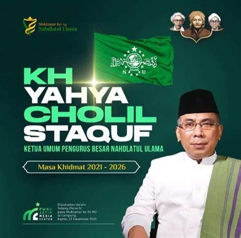 Kh Yahya Cholil Staquf Terpilih Jadi Ketua Umum Pbnu