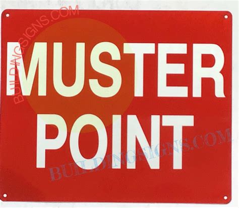 Muster Point Sign Hpd Signs The Official Store