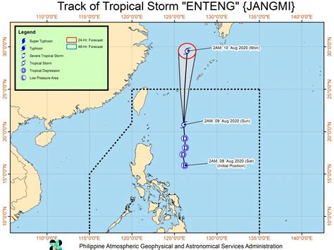 Enteng Strengthens Into Tropical Storm