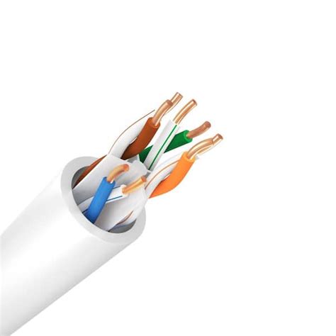 Syston Cable Technology Ft White Solid Copper Cat E Cmp