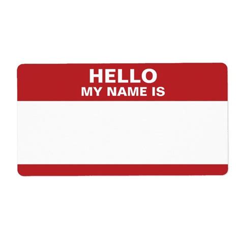 Hello My Name Is label | Zazzle | Hello my name is, Sticker graffiti ...