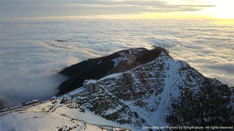 Sea of fog - Swiss Alps with view to Italy - Drone Photography - Drone Photography