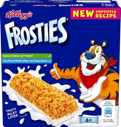 Kellogg S Frosties Cereal Milk Snack Bar G Pack Of Amazon Co