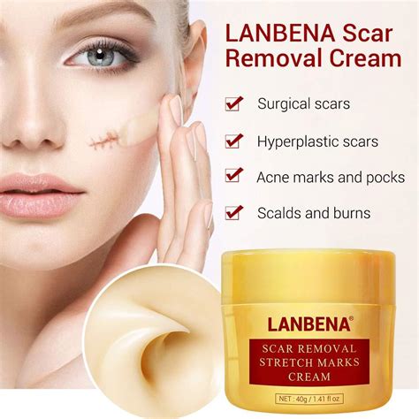 LANBENA Acne Scar Removal Cream - Herbal Gel for Surgical Scars, Burns ...