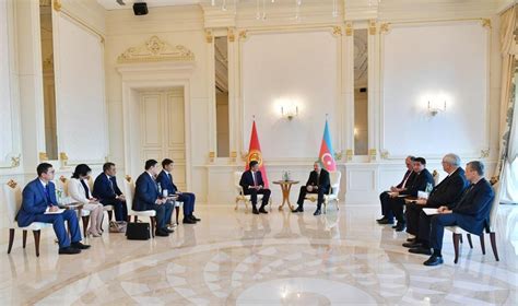 Azerbaijani President Meets With Kyrgyz Counterpart Photo Trend Az